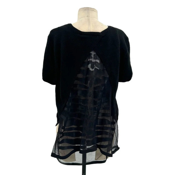 Sachin + Babi Knit Mesh Skeleton Goth Gore Spine Skeleton‎ Sweater Size Small - Picture 7 of 11